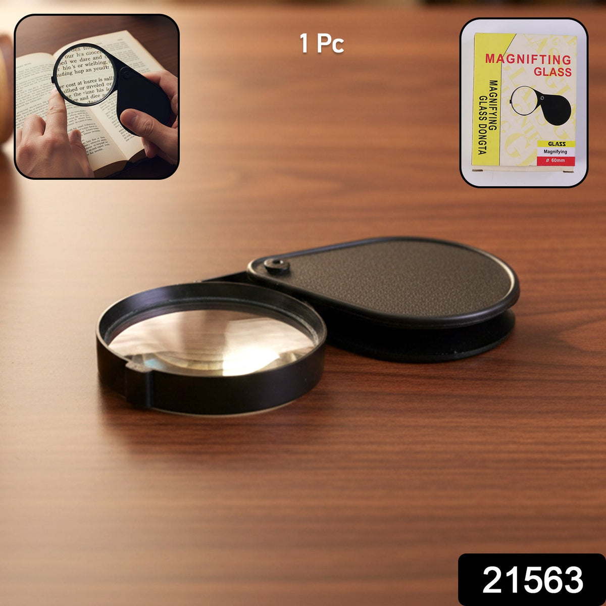 Reading magnifier lens tool