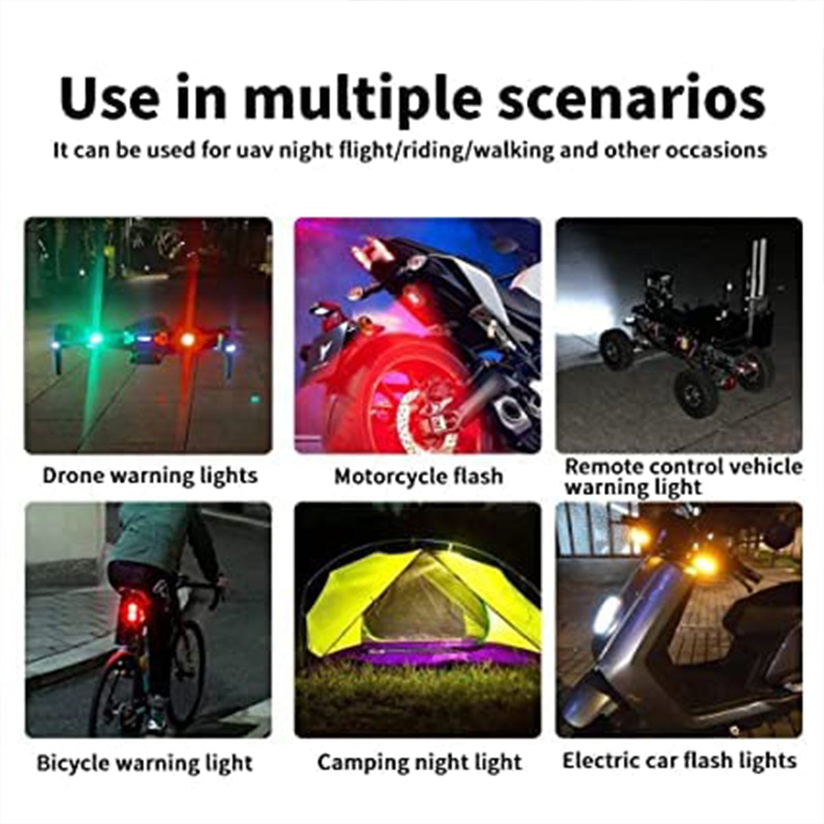 Mini LED RGB Strobe Light – USB Waterproof Party Light