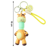 Cute Giraffe Cartoon Keychain (1 Pc)