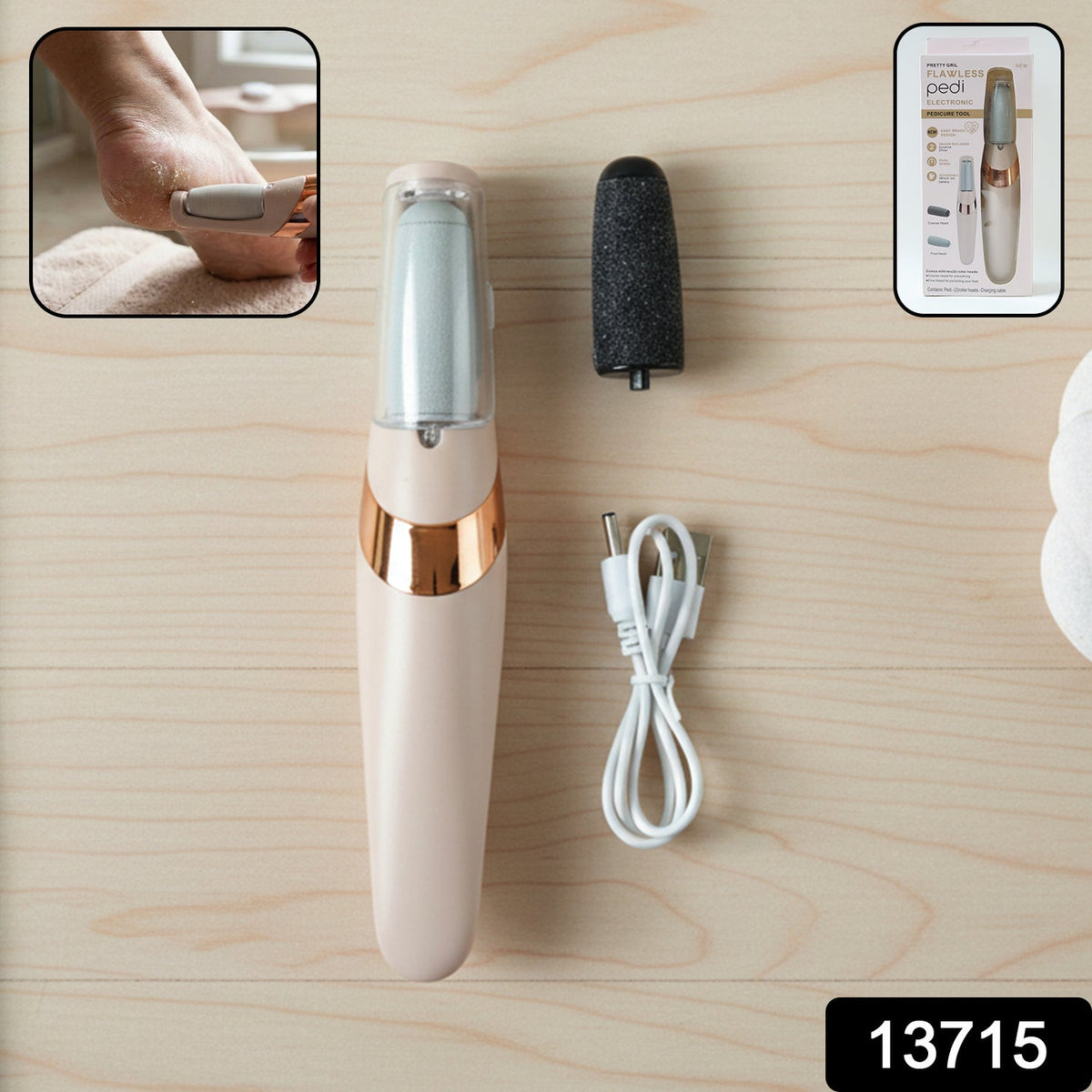 Flewless Pedi Electronic Pedicure Tool (1 Set)