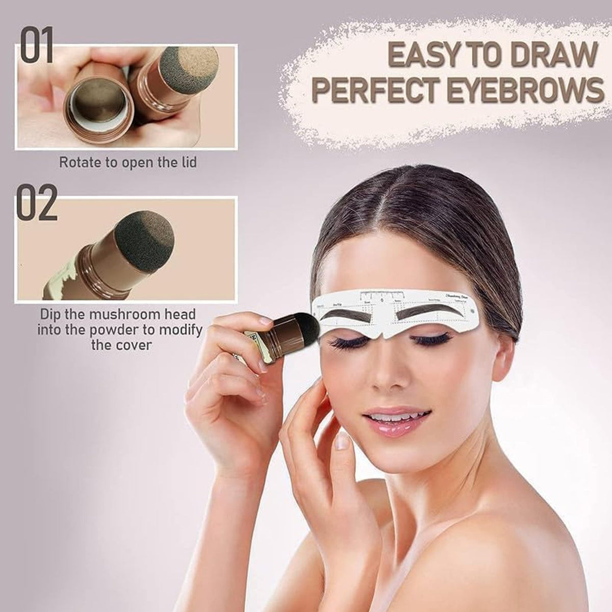 Hairline & Eyebrow Contour Powder Stick - (Set)