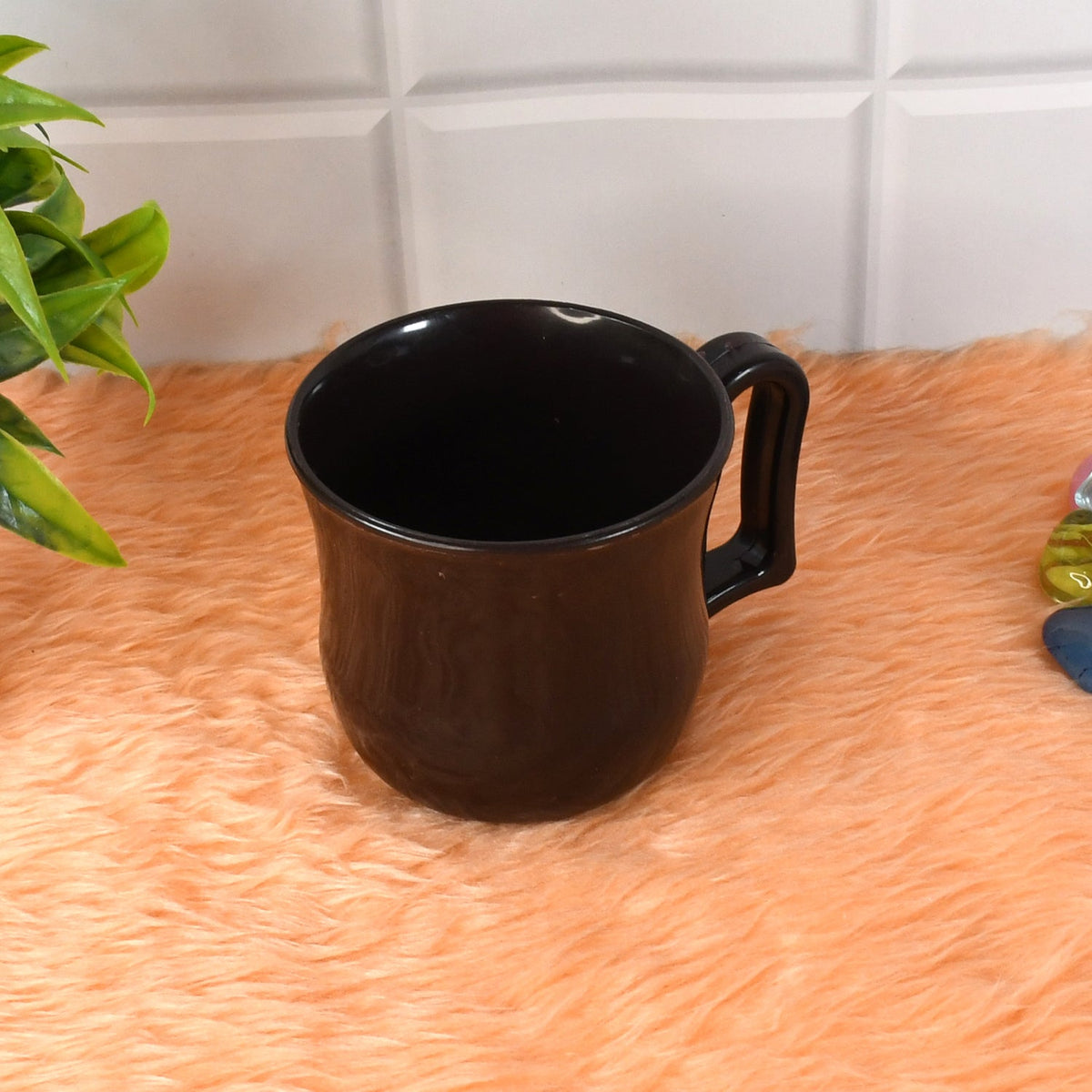 Premium Plastic Coffee,Tea Mug with Handle (1 Pc / With Color Box / Mix Color)