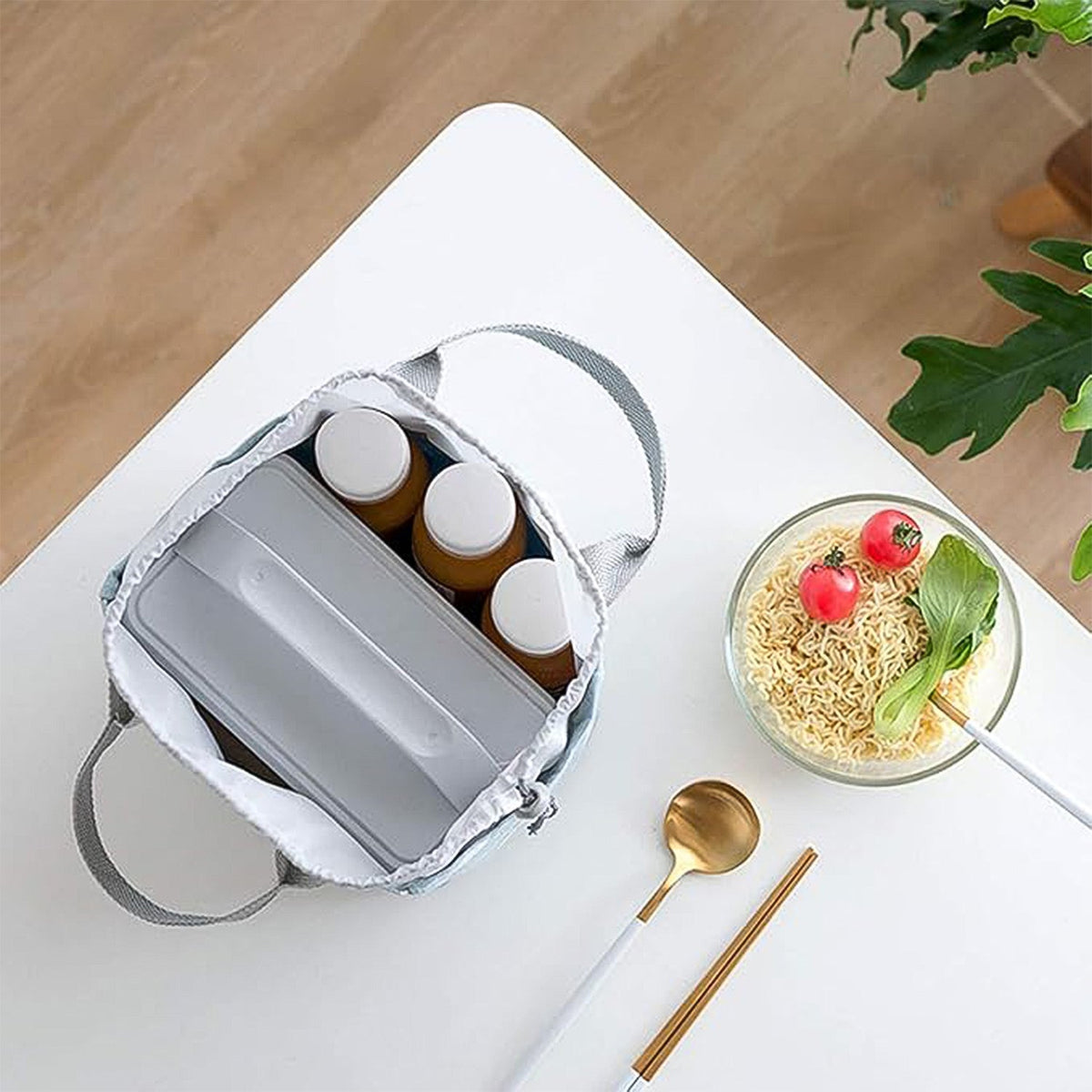 Lunch Bag for Women Men Insulated Lunch Bag (1 Pc / Mix Color & Design)