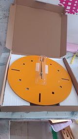 Modern Round Wall Clock Stylish and Silent Non-Ticking Decorative Timepiece (1 Pc)