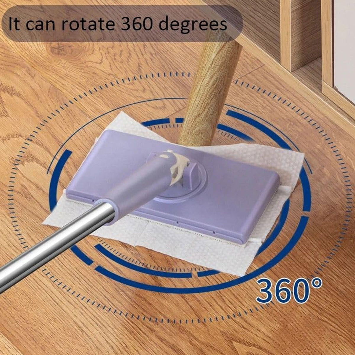 Automatic Cloth Changing Mini Mop with Push Pull Cloth Changing Handle (1 Pc)