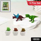 Dinosaur & Egg Shaped 3D Puzzle Erasers – Fun Mini Erasers for Kids (5 Pcs Set)