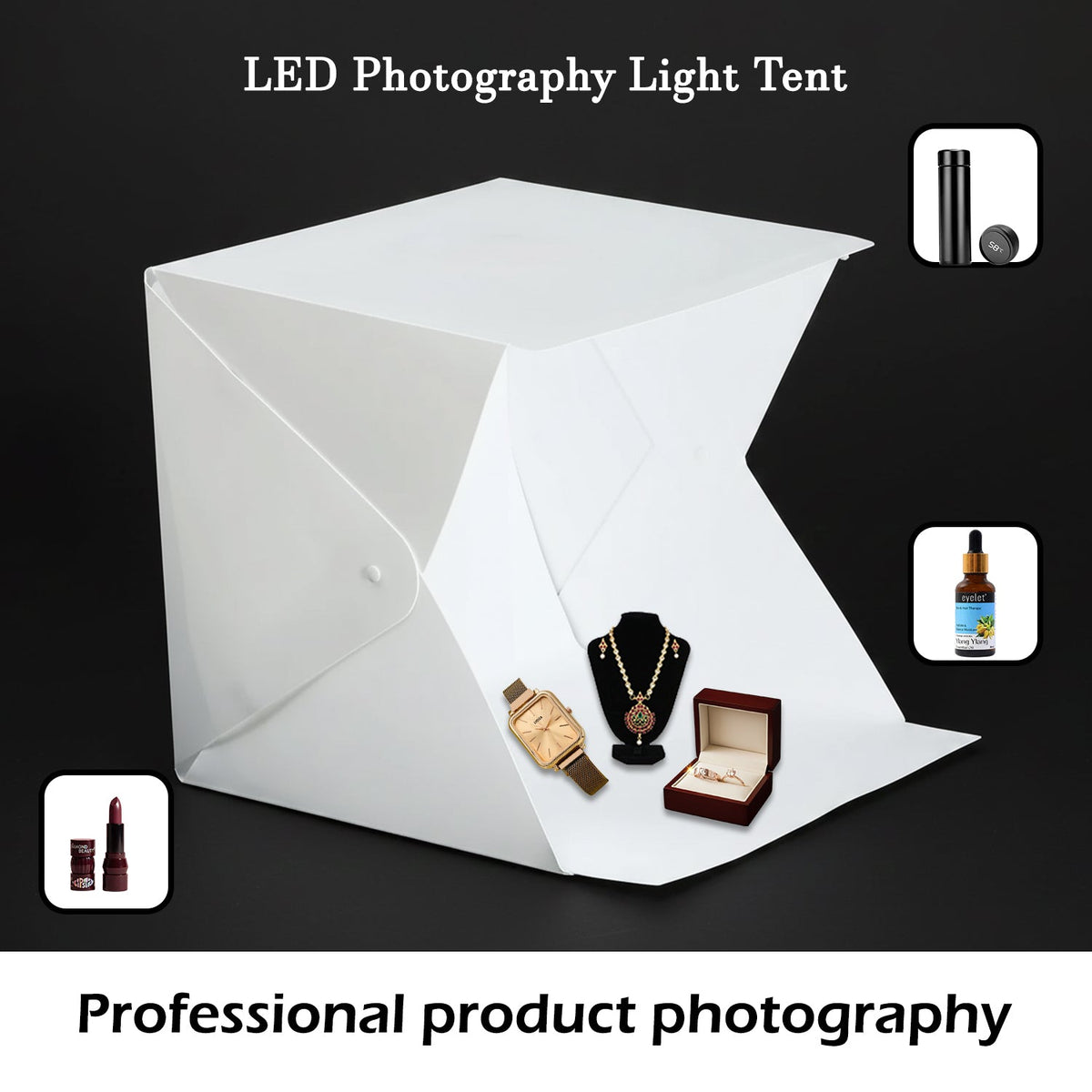Portable LED Photography Light Tent