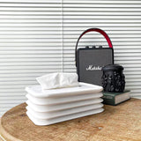 Simple Silicone Tissue Holder Cube / Cylinder Tissue Box for Bathroom, Office