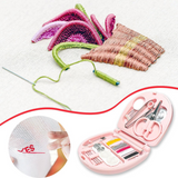Mini Travel Sewing Kit for Beginners with Threads & Scissors