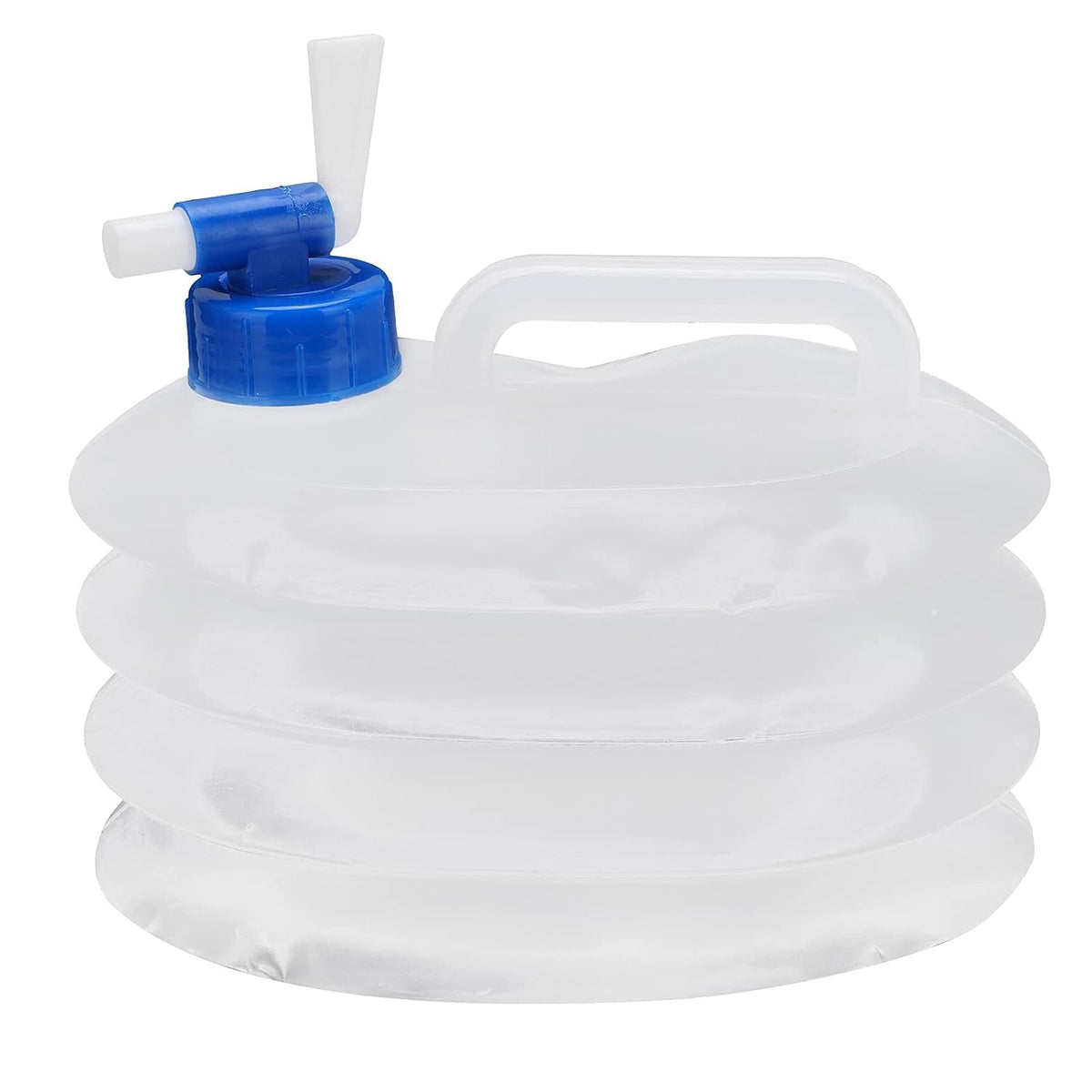 Outdoor Camping Collapsible Portable Water Container with Carry Handle Tap Valve Large Food Grade