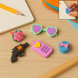 Fancy Colorful Eraser Set for Kids’ Parties & School (1 Set, Mixed Design)