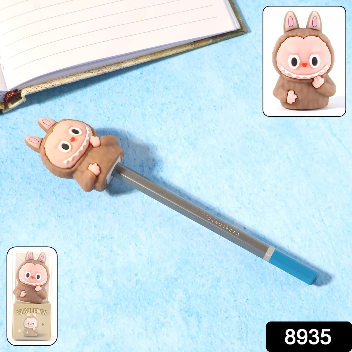 Cartoon 2 in 1 Cute Eraser with Pencil Sharpener (1 Pc / Mix Design)