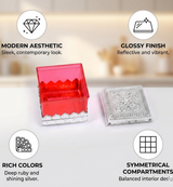 Ruby Dry fruit Storage Container - Attractive Design Box for Home & Kitchen
