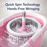 Spin Mop with Bucket for Floor Cleaning - Magic Mop Set