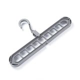 9-Hole Plastic Hanger Hook for Wardrobe Clothes Organization & Indoor Storage
