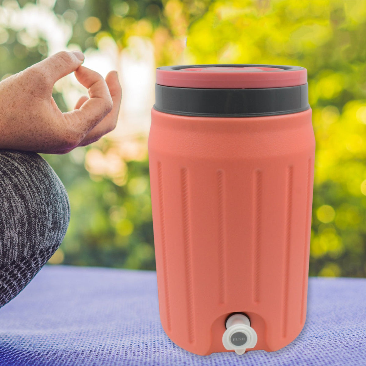 Insulated Water Jug with Tap (5700ml): Leakproof, Travel Cooler