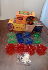 Magical Reflection Diya Set with 6 Attractive Design Cup Set Of 12 Pieces, Diwali