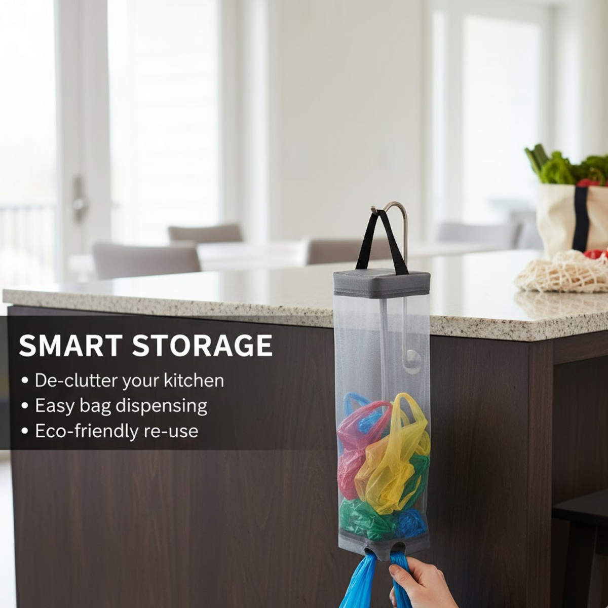 Hanging Waste Bag Holder  (1 Pc)