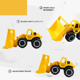 Funwoods Friction-Powered Front Loader / Bulldozer Toy - (1 Pc)