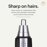 Sharp Steel Battery-Operated Ear and Nose Hair Trimmer