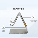 Stainless Steel Universal Mobile & Tablet Stand Holder - (1 Pc)
