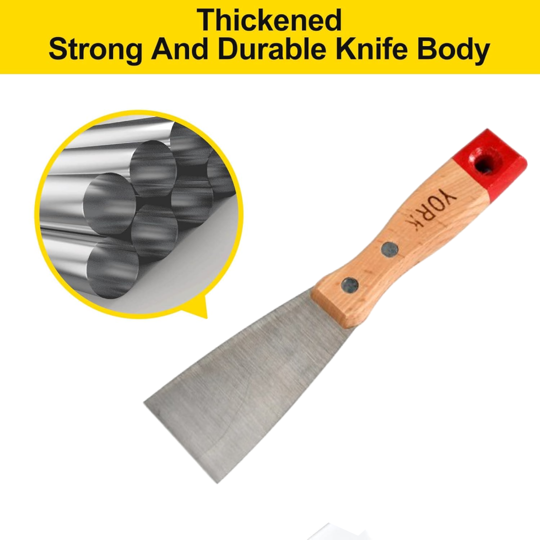 Putty Knife Set with Soft Handle for Drywall & Painting