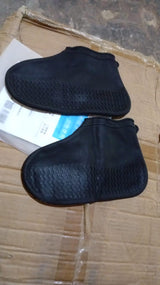 Non-Slip Silicone Waterproof Anti-Skid Reusable Shoe Covers (Small, 1 Pair)