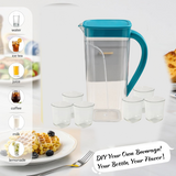 Supermom Plastic Marina Jug with 6 Glass Set
