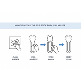 door safety helper handle