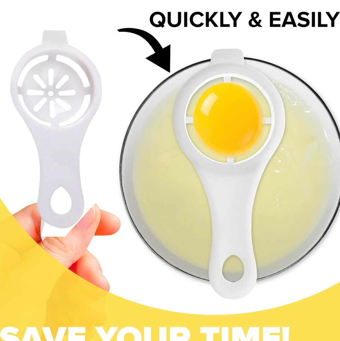 Egg Yolk Separator, Egg White Yolk Filter Separator, Egg Strainer Spoon Filter Egg
