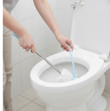 Toilet Plastic Brush with Holder Stand Western and Indian Toilet Bathroom Cleaning