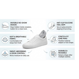 No-Show Liner Socks with Anti-Slip Heel Grip  (1 Pair)