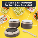 Ganesh Stack 2-Layer Stainless Steel Leak-Proof Lunch Box for Office, School, Picnic