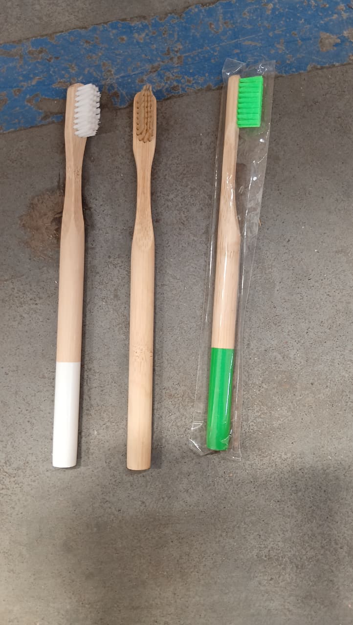 Biodegradable Bamboo Toothbrush Soft Bristle (1 Pc / Mix Color)