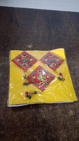 Decorative Wall Hanging Set with Shubh Labh and Ganesh Design (3 Pc)