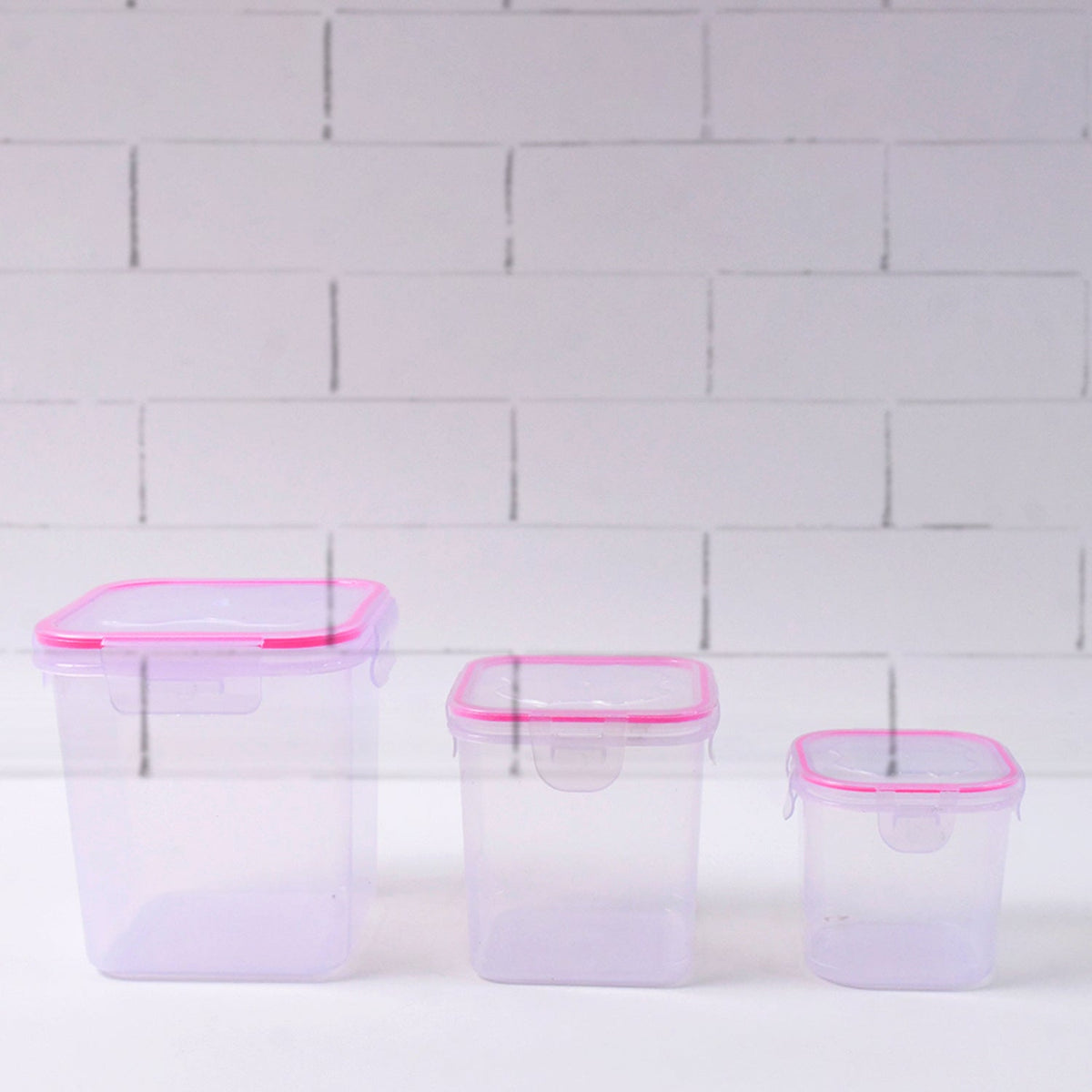 Kitchen Storage Container Set Of 3 Pcs (1500, 1000, 500 ML)