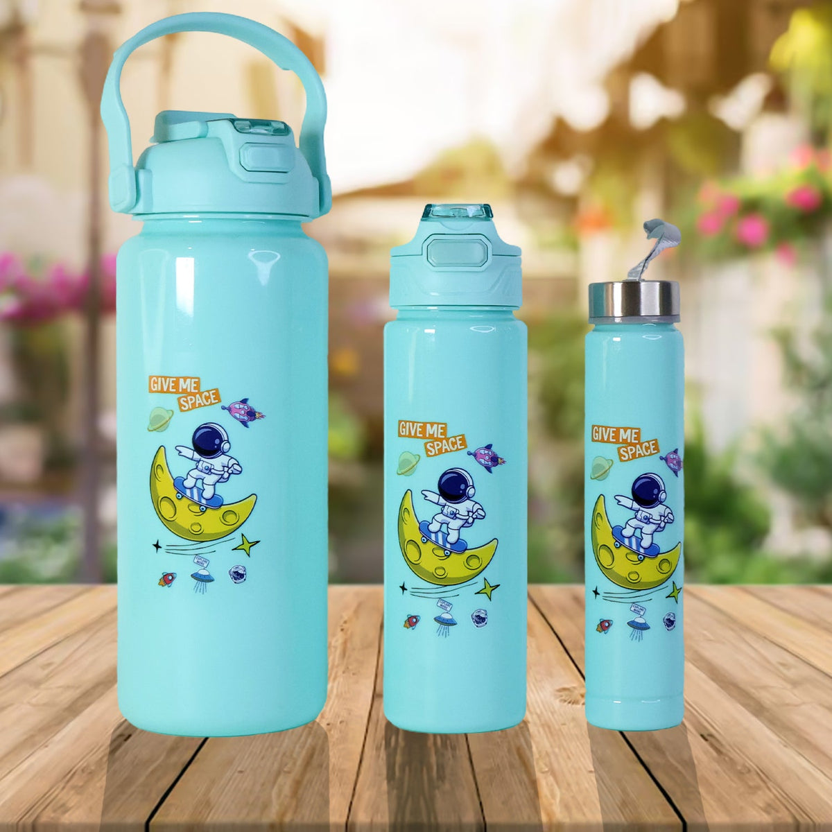Premium Water Bottles 2000ml + 900ml + 300ml  - (Set)