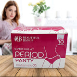 Women’s Emergency Travel Kit with Seamless Underwear Pantyliner  10 Pcs