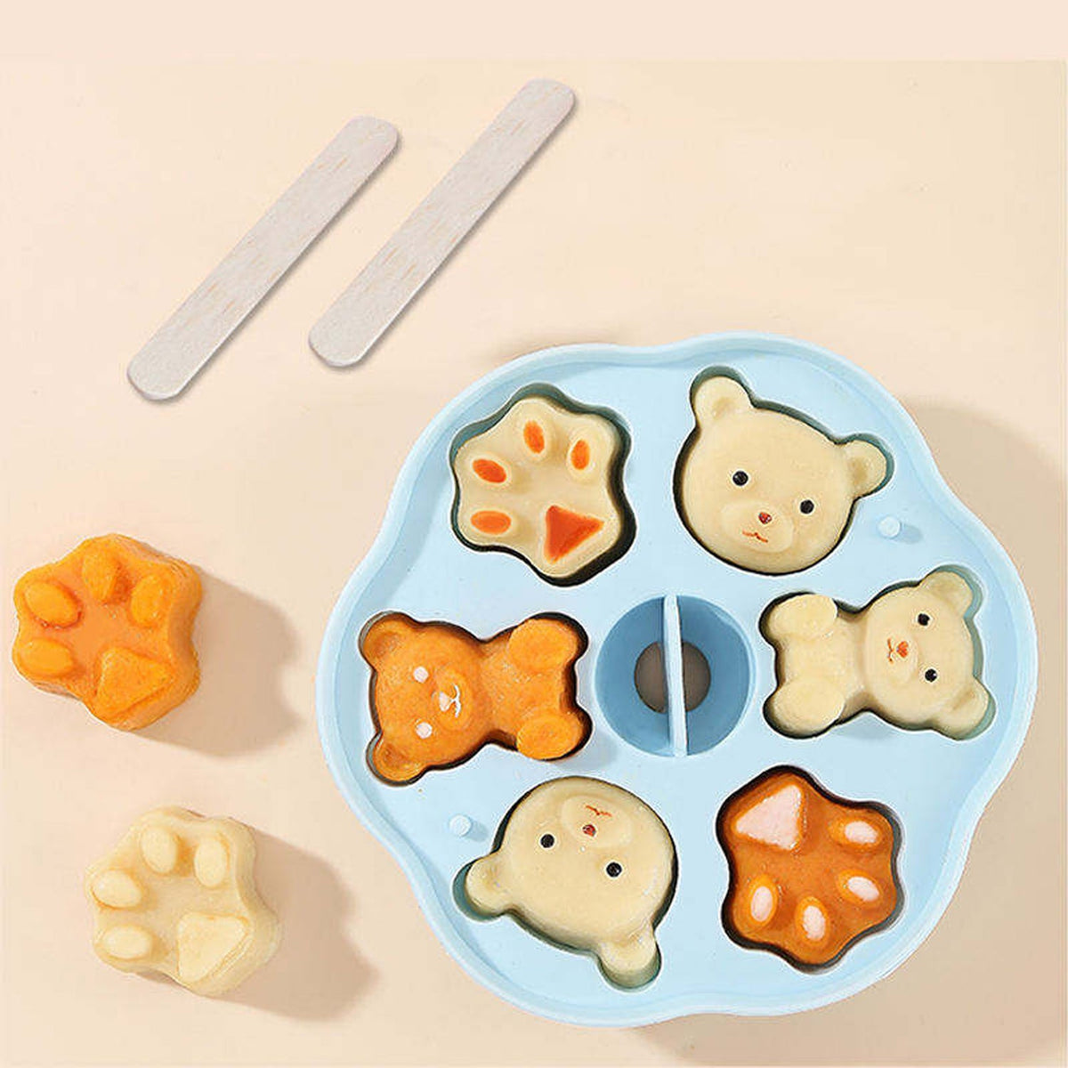 Silicone Kids Cartoon Shape Chocolate, Jelly & Candy Mold (1 Pc)