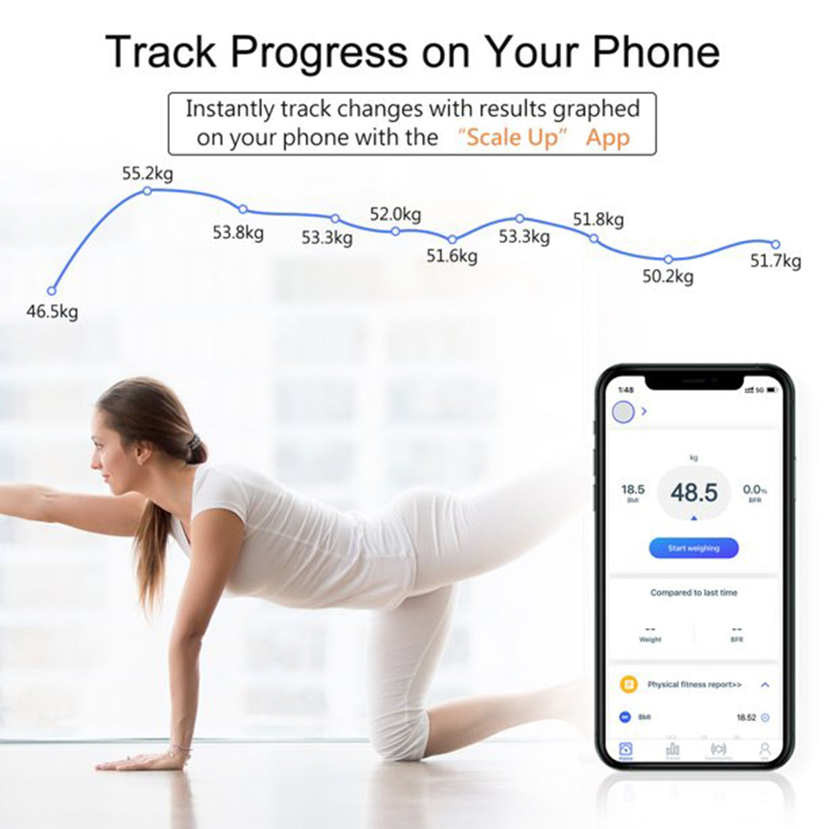 Digital scale for body metrics tracking
