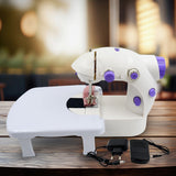Home Tailoring Sewing Machine With Extension Table Set,  Portable Stitching Machine