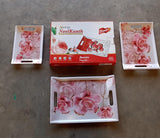 Plastic Rectangular Serving Tray Set – Printed Design Trays for Home & Kitchen