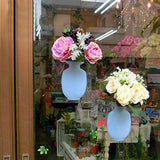 Wall Hanging Silicone Flower Pot Sticker Plant Rack for Decoration (MultiColour)