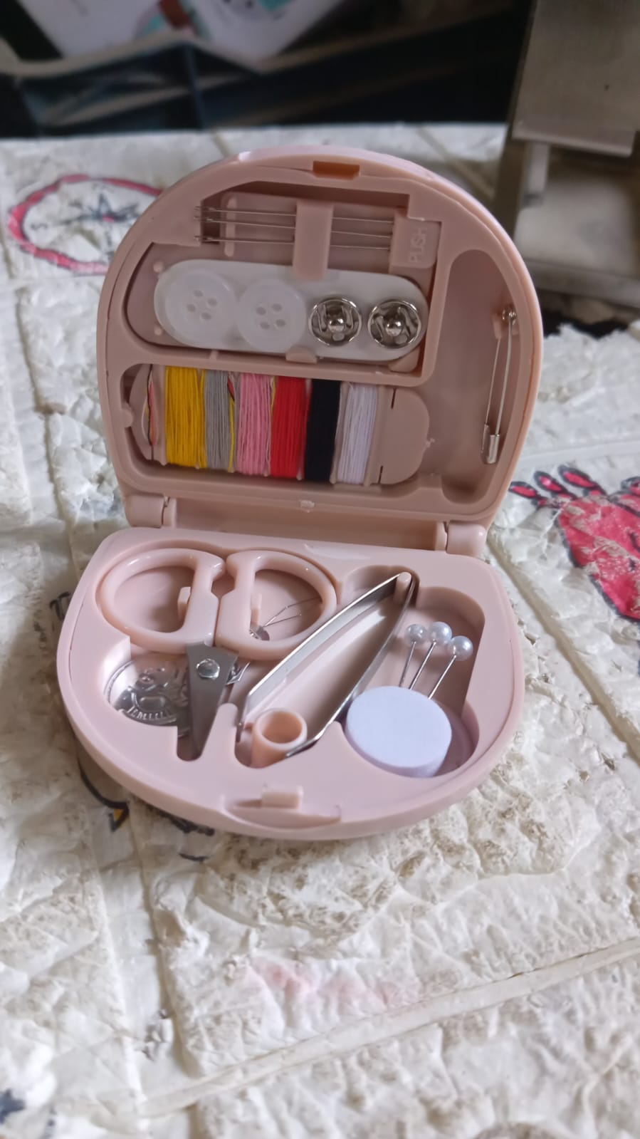 Mini Travel Sewing Kit for Beginners with Threads & Scissors