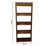 Prexo 5 Layer Multipurpose Kitchen Storage Rack Organizer Shelf with Wheels (1 Pc)