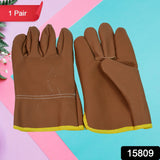 Leather gloves for kitchen garden