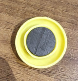 Yellow Board Magnets Circular Plastic Buttons (1 Pc)