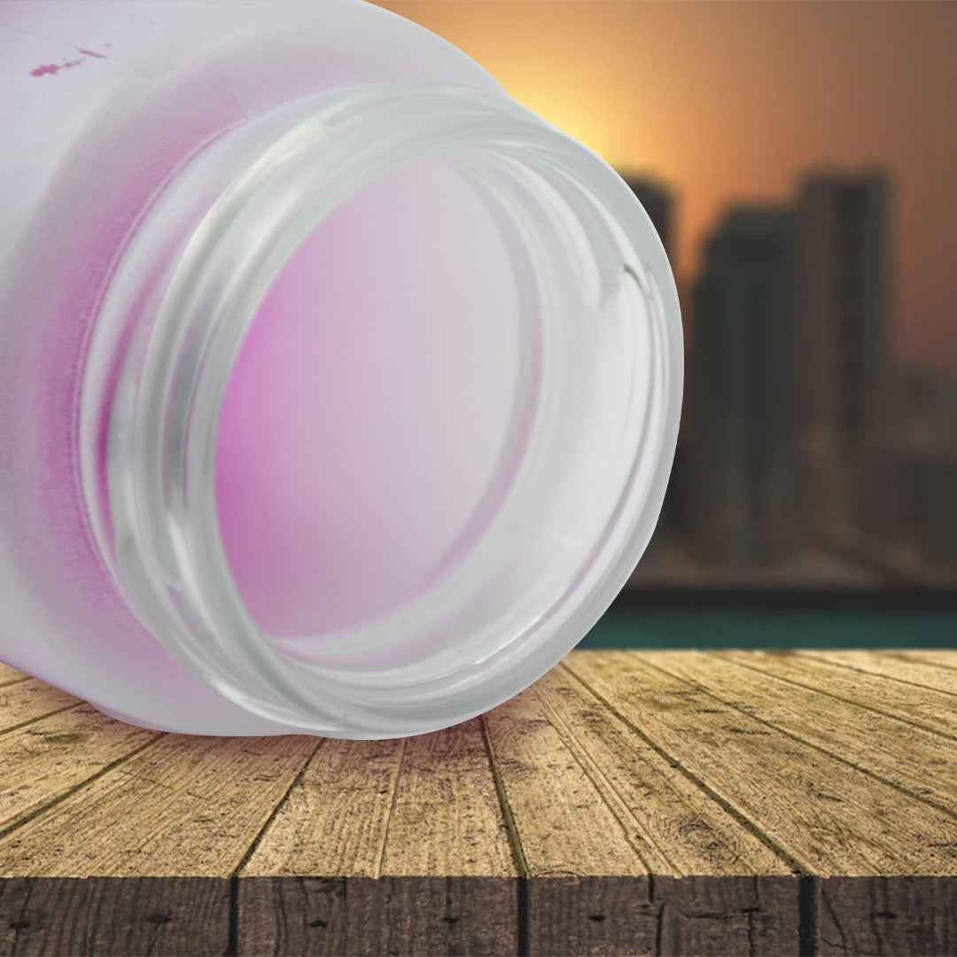 Motivational Glass Water Bottle Colorful portable Water Glass Bottle (350 ML)