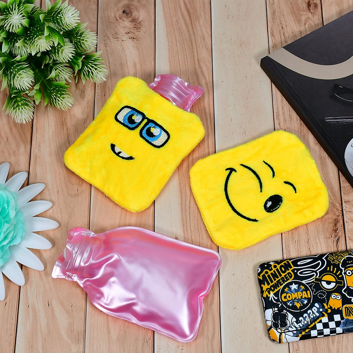 Mix design Fun Emoji Relief (1 Pc): Mini Hot Water Bag for Aches & Pains