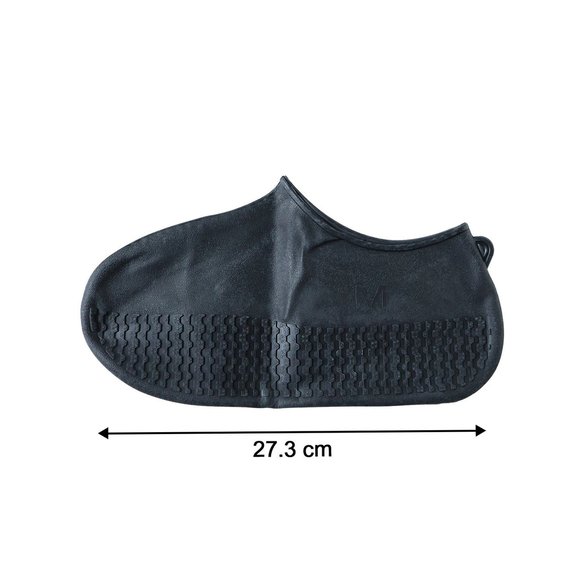 Waterproof Silicone Shoe Cover Black Color (1 Pair, Medium Size)